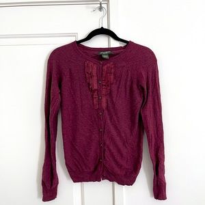 ♦️ 3 for $15 ♦️ Burgundy cardigan